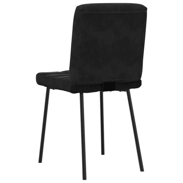 Maison Exclusive - Matstolar set om 2 Svart Sammet