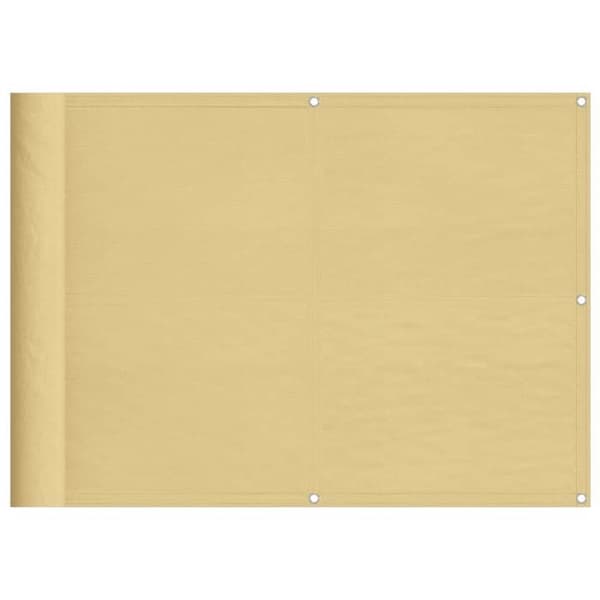 Maison Exclusive - Balkon skærm sand 75x600 cm 100% polyester oxford Sand