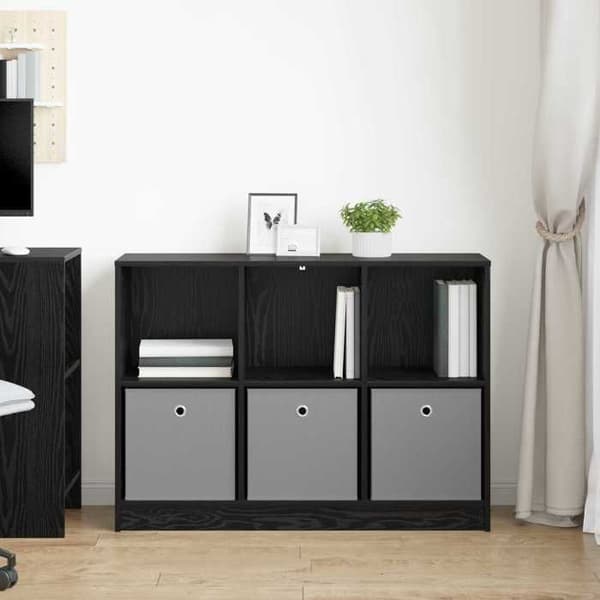 Maison Exclusive - Buffet Sort egetræ 102 x 32 x 73,5 cm