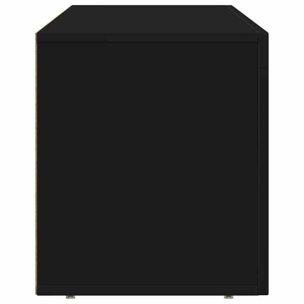 Maison Exclusive - TV-møbel ELST 100 x 35 x 40 cm Sort Ingeniørtræ