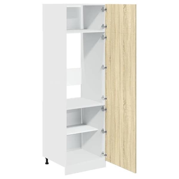 Køleskab - EKSKLUSIV HUS - Lyon - Sonoma Eg - 60x57x207 cm - 3 døre
