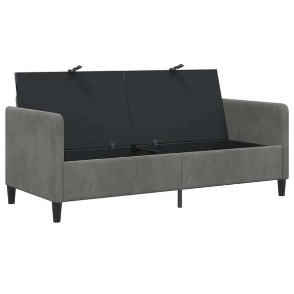 Maison Exclusive - Soffa med förvaring 3 platser Mörkgrå 172 x 78 x 87 cm Mörkgrå