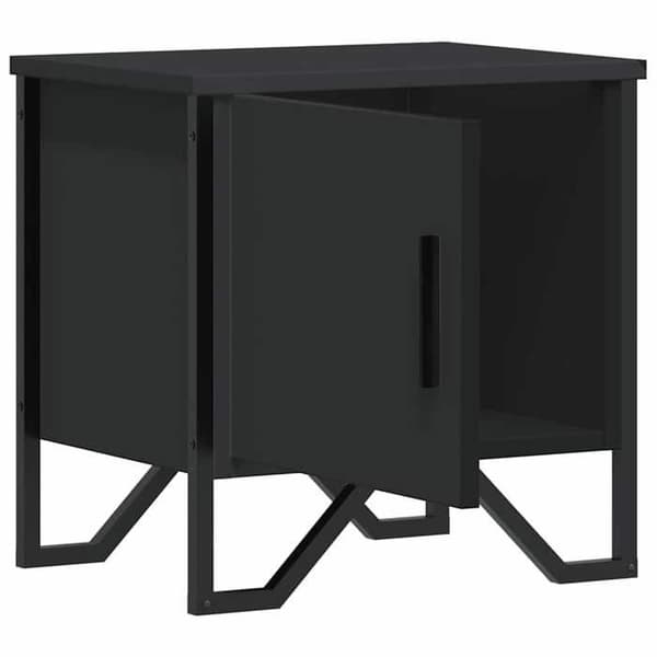 Nattabeller - EKSKLUSIV HUS - 2 dele - Sort - Spånplader - 2 skuffer - 40x30x40 cm Svart