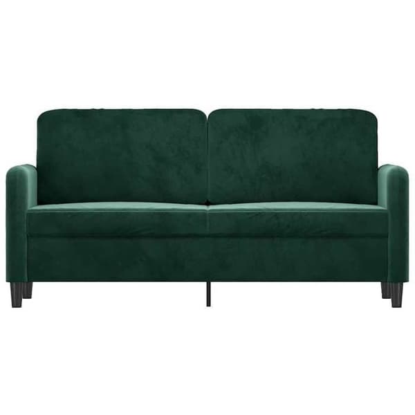 Maison Exclusive - Soffa 2-sits Grön mörk 140 cm Sammet Mörkgrön
