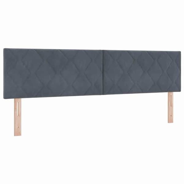 Maison Exclusive - Mörkgrå sänggavel 180 cm Sammet
