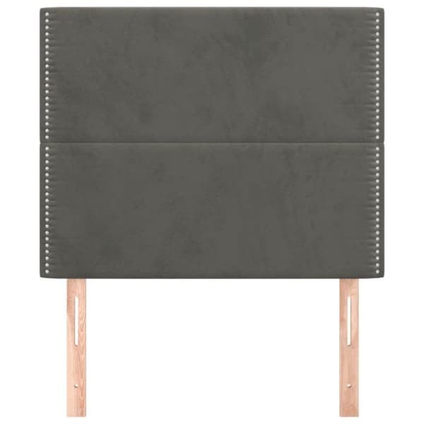 Maison Exclusive - Hovedgærde Mørkegrå 80x5x118/128 cm Velour Mörkgrå