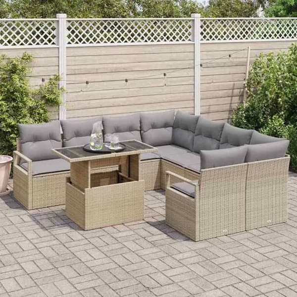 Maison Exclusive - 9 osan puutarhakalustesarja 8-hengen