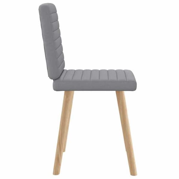 Maison Exclusive - Matstolar set om 2 ljusgrå tyg