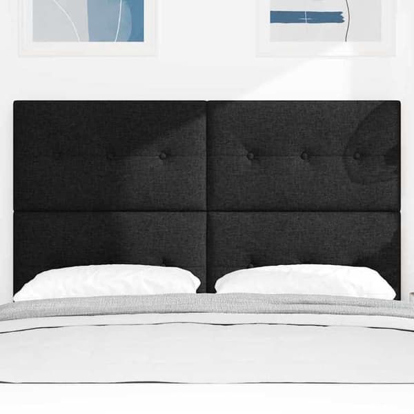 Maison Exclusive - LED-hovedgærde med sorte LED-strips 144 cm stof
