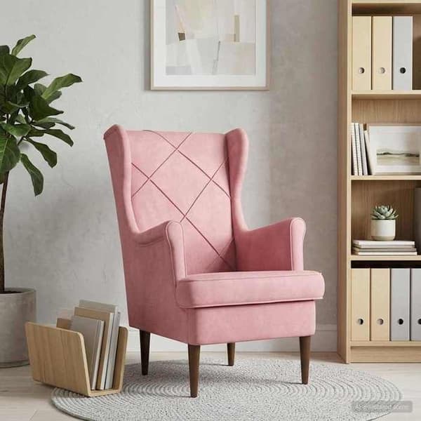 Maison Exclusive - Fåtölj i Rosa Sammet