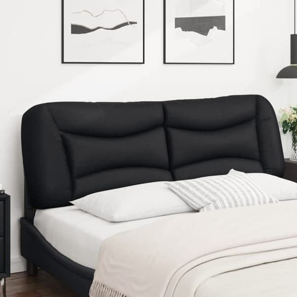 Maison Exclusive - Hovedgærdens pude Hvar sort 160 cm i kunstlæder