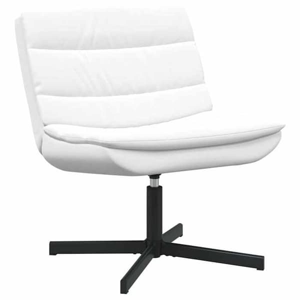 Svanstol - EXKLUSIV HEM - 63 x 75 x 76 cm - Vit - Konstläder (PU) - 360° rotation Vit