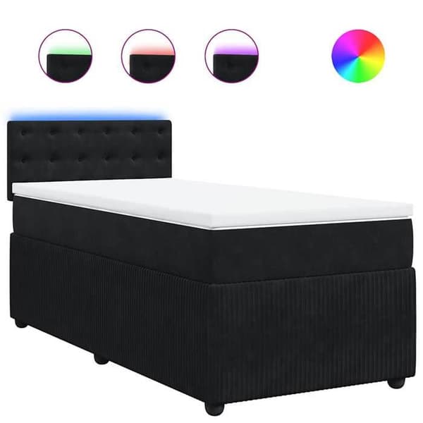 Maison Exclusive - Lakanat ja patja Musta 80x200 cm Sametti