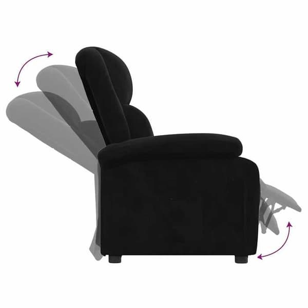 Maison Exclusive - Musta samettinen nojatuoli