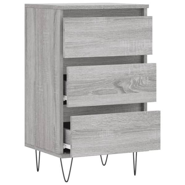 Maison Exclusive - Buffé Sonoma Grå 40x35x70 cm Ingenjörsträ
