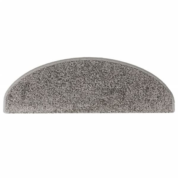 Maison Exclusive - Trappmatta 15 delar 65 x 21 x 4 cm Grå Halvcirkel Stor Grå