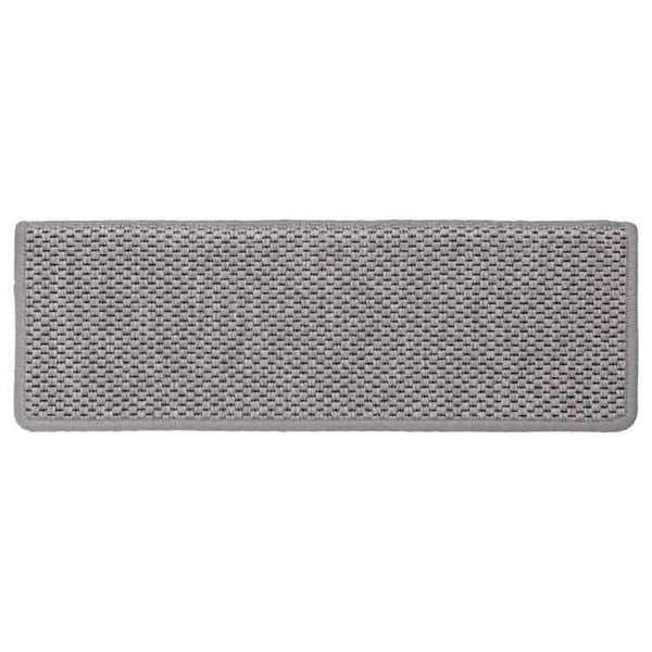 Maison Exclusive - Selvklæbende trappetæpper 30 stk 65x21x4 cm sølv
