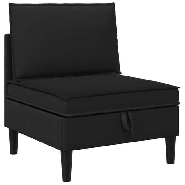 Maison Exclusive - Central sofa med opbevaring i sort velour