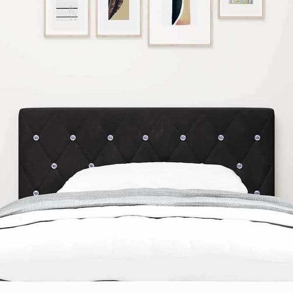 Maison Exclusive - Svart sänggavel 90 cm Sammet