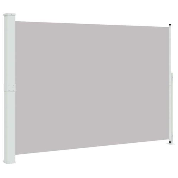 Sammenklappelig side markise - EKSKLUSIV HUS - 200 x 314 cm - Grå - UV-bestandig polyesterstof - Stål kassette, automatisk tilbagevenden Grå