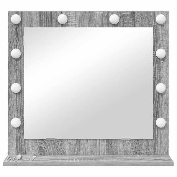 Maison Exclusive - Sonoma Grå Badeværelsesspejl 60 x 55 x 18 cm Rektangulær Gris Sonoma