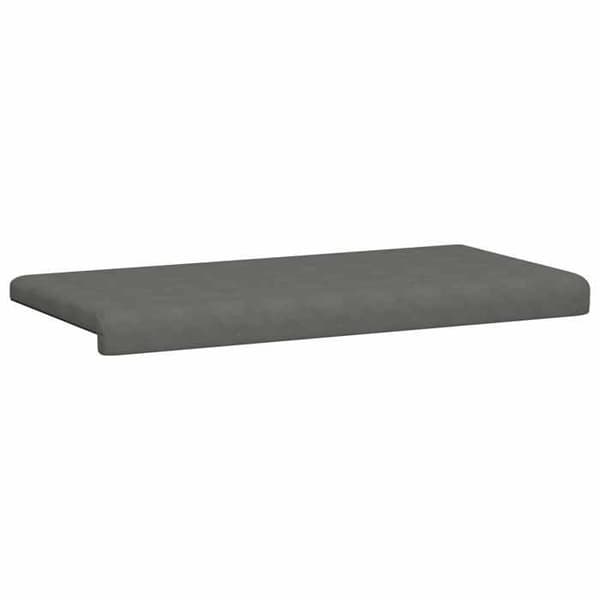 Maison Exclusive - Microfiber bænk pude Mørkegrå Dybde 35 cm Mörkgrå