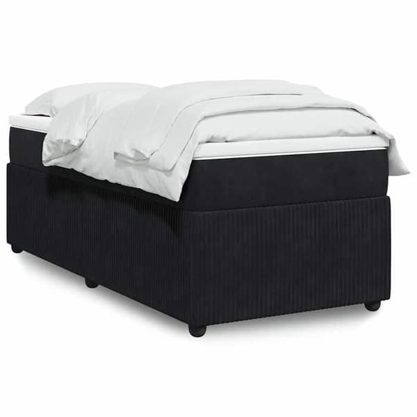 Maison Exclusive - Lakanat ja patja Musta 80x200 cm Sametti