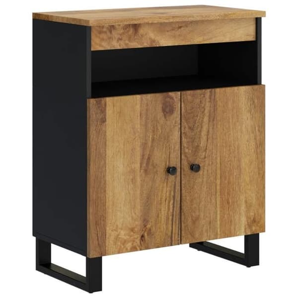 Maison Exclusive - Buffet med 2 døre 60x33x75 cm massiv mangotræ