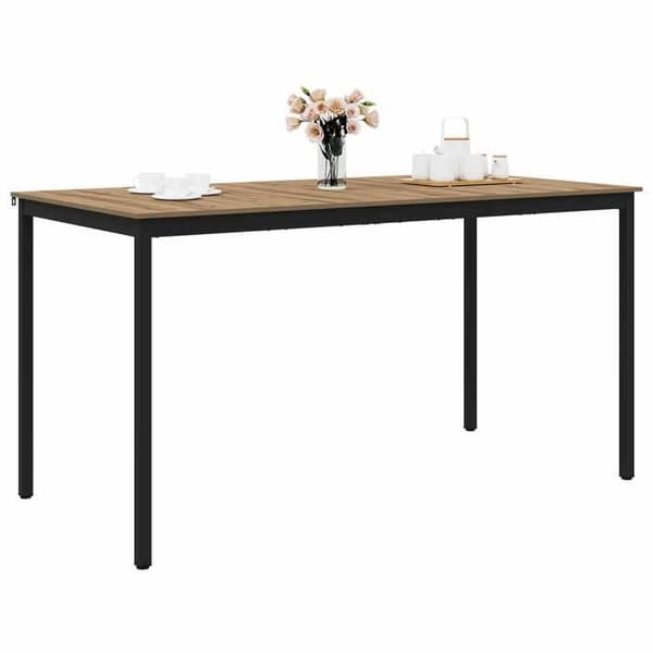 Maison Exclusive - Stående barbord i ingeniørtræ, rektangulær