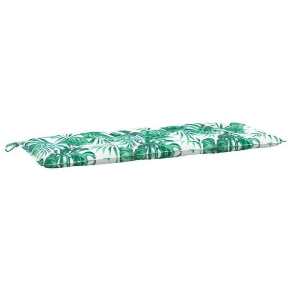 Maison Exclusive - Puutarhapenkki tyynyt, 2 kpl, lehtikuvio