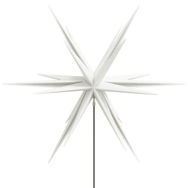 Maison Exclusive - Julbelysning med vikbar vit LED-pinne 57 cm