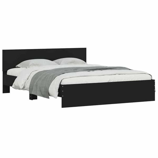 Maison Exclusive - Sengestel uden madras sort 140x200 cm