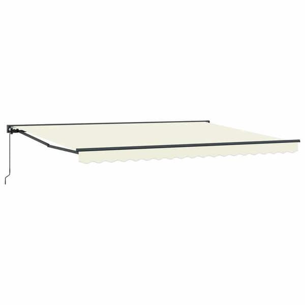 Exklusivt hus - Manuell utdragbar markis Creme 4,5 × 3,5 m