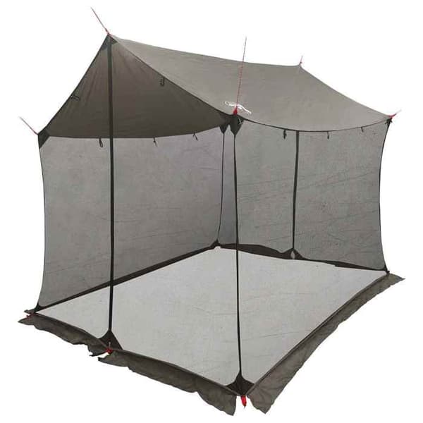 Maison Exclusive - Camping tarp med netvægge Brun Grå
