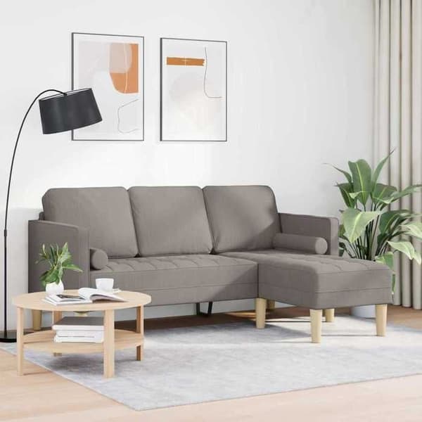 Maison Exclusive - Set av Soffor Taupe 173 x 131 x 67 cm Polyester Mol