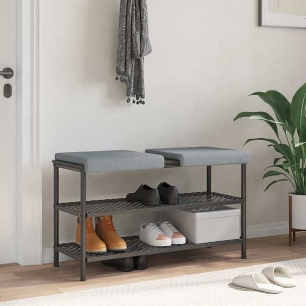 Maison Exclusive - Penkkityyny 2 kpl Vaalea harmaa Korkeus 35 cm