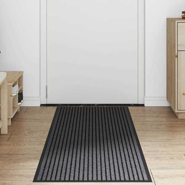 Maison Exclusive - Musta sisäänkäyntimatto 60 x 180 cm Polypropeeni