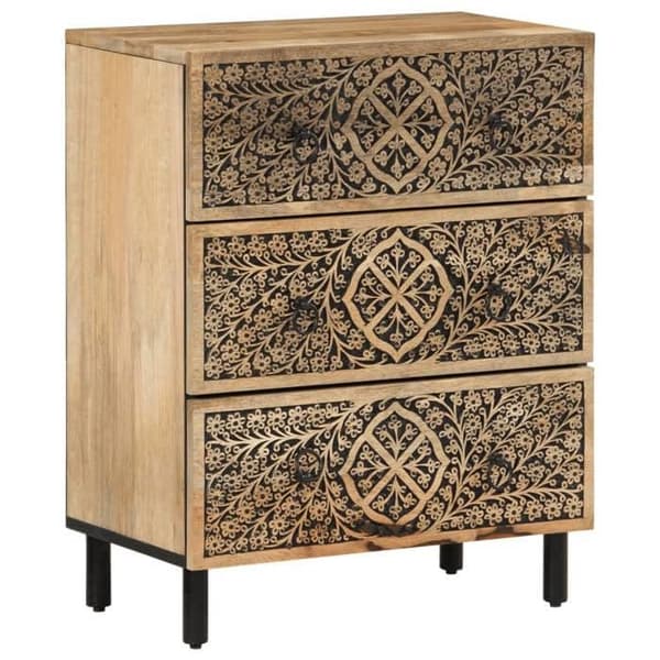 Maison Exclusive - Sidoarmar 60x33x75 cm massiv mangoträ