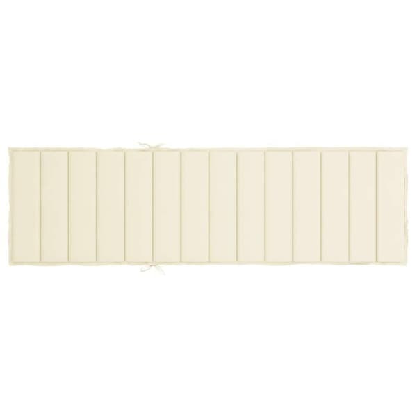 Maison Exclusive - Stolar med långsittande kuddar Oxford tyg (100% polyester) Kräm Grädde