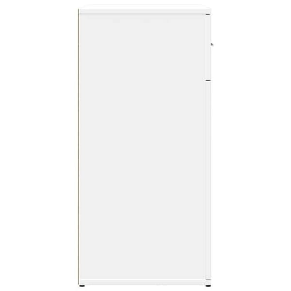 Maison Exclusive - Bufféer 2 st vit 79x38x80 cm ingenjörsträ