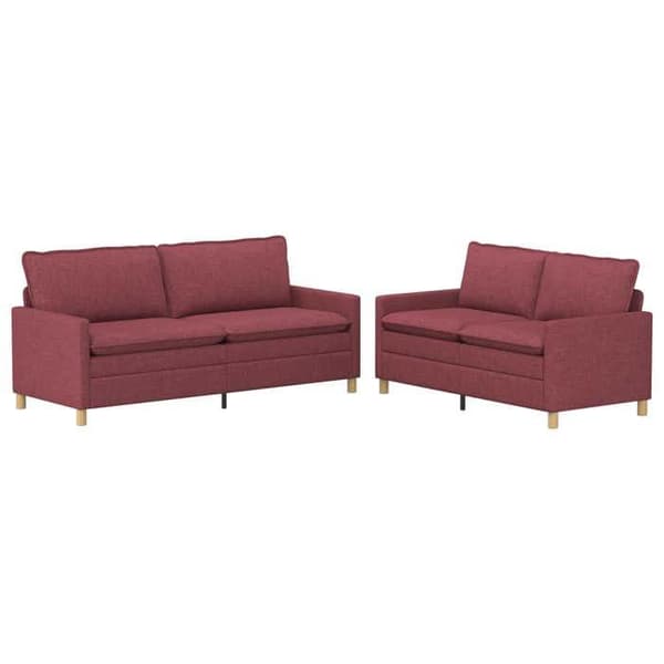 Maison Exclusive - Sæt af 2 sofaer Bordeaux Stof