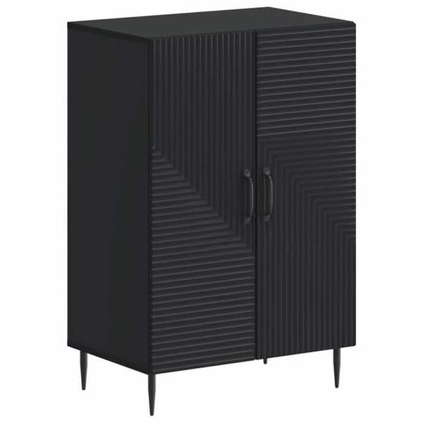 Maison Exclusive - Skoskab HAARLEM 59,5 x 39,5 x 89,5 cm Sort