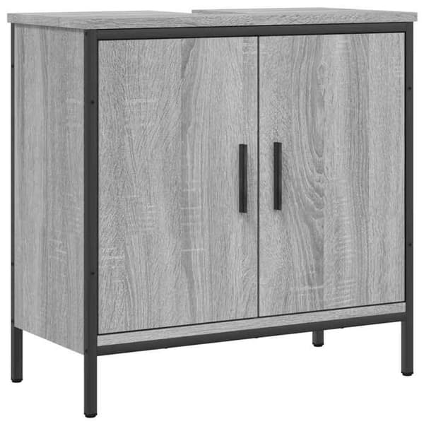Maison Exclusive - Badrumsspegelskåp Sonoma grå 60x30x60 cm Sonoma grå