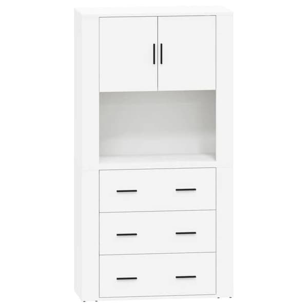 Maison Exclusive - Buffé hög Vit Ingenjörsträ
