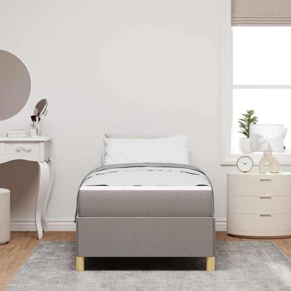 Maison Exclusive - Sängram Taupe 80 x 200 cm tyg Mol
