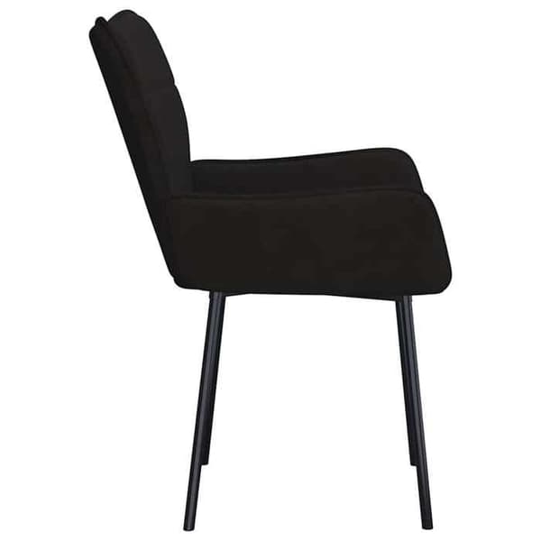 Maison Exclusive - Ruokatuolit 2 kpl Musta Sametti