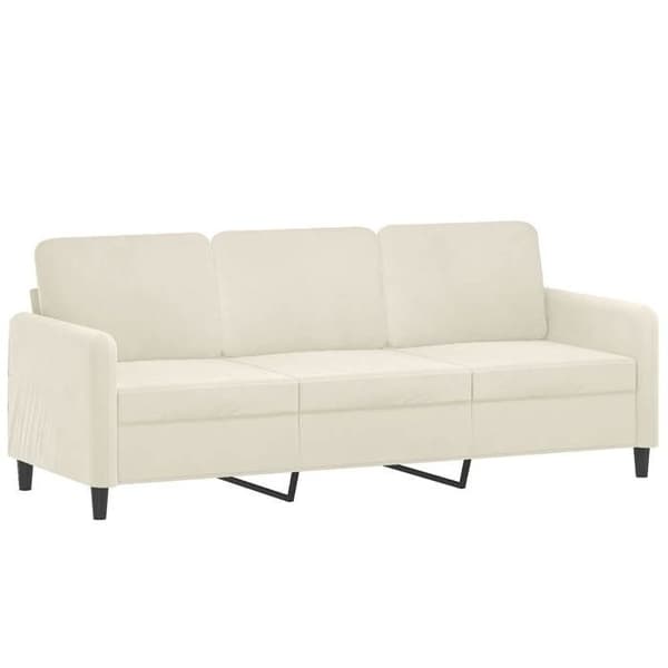 Maison Exclusive - 2 kpl:n sohvasetti, jossa samettiset vaaleanbeige tyynyt