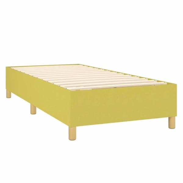 Maison Exclusive - Vihreä sänkykehys lankuilla 90x190 cm kangas