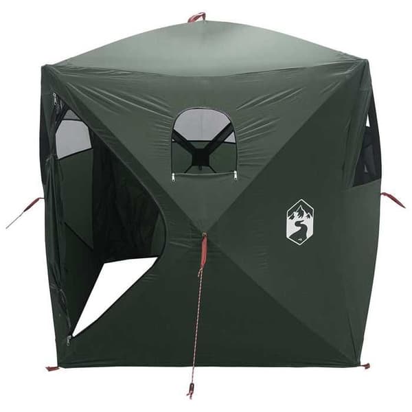 Jaktstuga - EXKLUSIV HEM - 2 personer - Armégrön - Polyester & stål - Fällbar