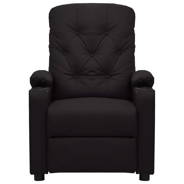 Maison Exclusive - Svart massagefåtölj i konstläder